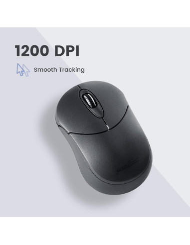 Ratón Inalámbrico Bluetooth Perixx PERIMICE-802 Gris 1200 DPI