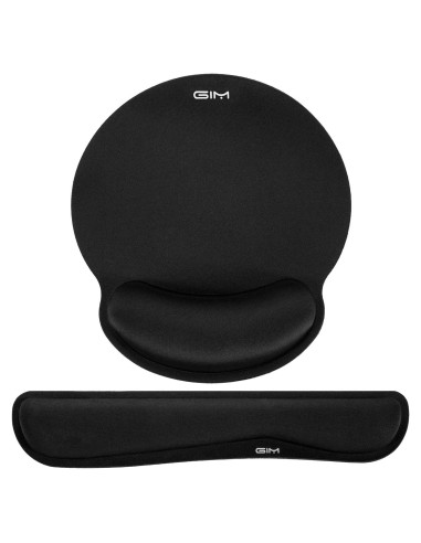 Reposamuñecas ergonómico GIM para teclado y ratón - Espuma viscoelástica