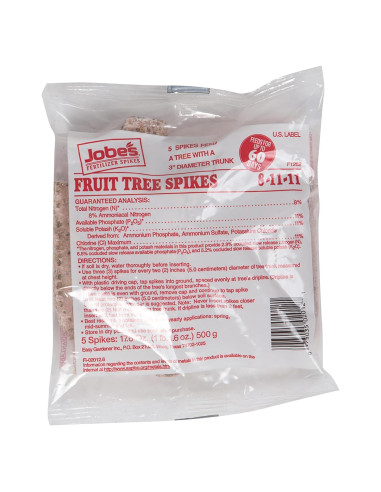 Picos de Fertilizante Jobe's para Frutas y Cítricos - 5 Unidades