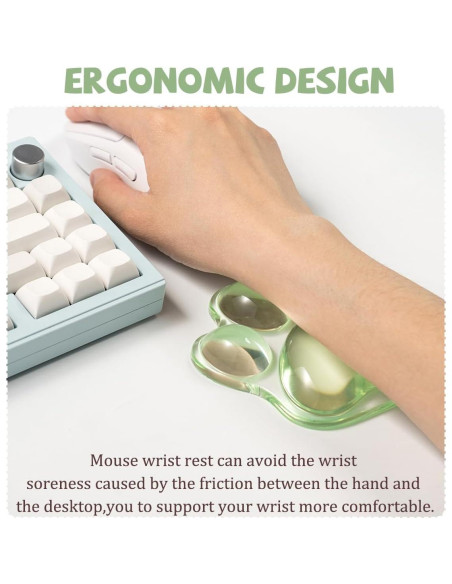 Reposamuñecas Ergonómico de Gel Verde Pata de Gato Hunfuthr Reposamuñecas Ergonómico de Gel Verde Pata de Gato Hunfuthr