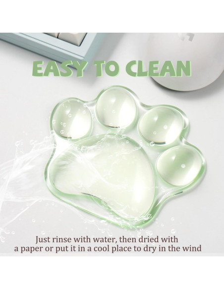 Reposamuñecas Ergonómico de Gel Verde Pata de Gato Hunfuthr Reposamuñecas Ergonómico de Gel Verde Pata de Gato Hunfuthr