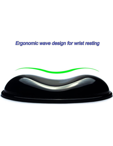 Reposamuñecas Ergonómico BRILA de Silicona Enfriadora 13.7x7.9cm