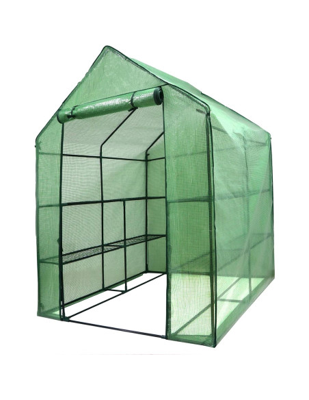Invernadero de Pasillo LEMY 2 Niveles 8 Estantes 145x145 cm Invernadero de Pasillo LEMY 2 Niveles 8 Estantes 145x145 cm