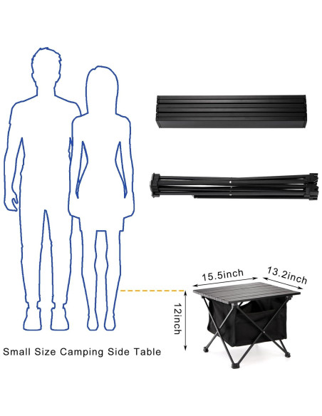 Mesa Plegable de Camping SOUJOY con Bolsa de Almacenamiento Mesa Plegable de Camping SOUJOY con Bolsa de Almacenamiento