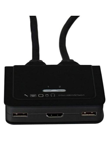 Interruptor KVM HDMI USB 2 Puertos StarTech.com con Audio
