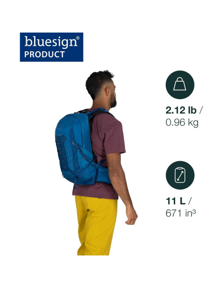 Mochila de Senderismo Osprey Talon 11L para Hombres - Negro/Gris Mochila de Senderismo Osprey Talon 11L para Hombres - Negro/Gris