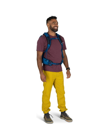 Mochila de Senderismo Osprey Talon 11L para Hombres - Negro/Gris