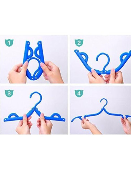 10 Perchas Plegables Trubetter Antideslizantes para Ropa 10 Perchas Plegables Trubetter Antideslizantes para Ropa
