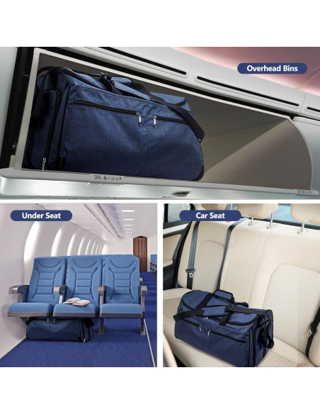 Bolsa de Ropa de Mano Bukere 2 en 1 Azul 55L Multifuncional Bolsa de Ropa de Mano Bukere 2 en 1 Azul 55L Multifuncional