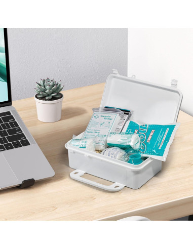 Kit de Primeros Auxilios General Medi 120 Piezas Estuche Duro