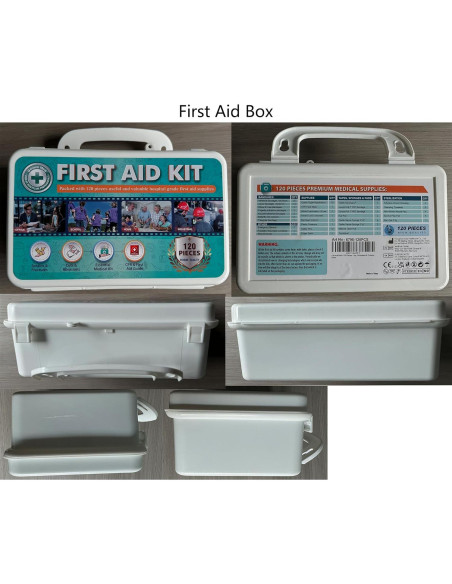 Kit de Primeros Auxilios General Medi 120 Piezas Estuche Duro Kit de Primeros Auxilios General Medi 120 Piezas Estuche Duro