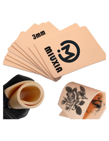 Piel Falsa de Tatuaje MIUXIA 10pcs 18.8x14.2cm 3mm Rosa