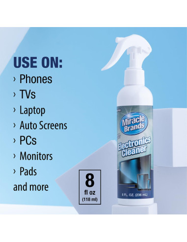 Spray Limpiador de Pantallas Marcas Milagrosas 226.8 ml + Paño