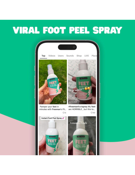 Spray Exfoliante para Pies Freeman Flirty Feet 118 ml Spray Exfoliante para Pies Freeman Flirty Feet 118 ml