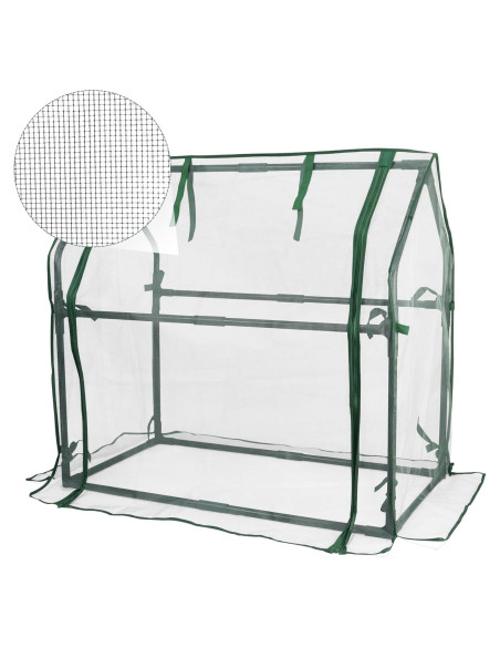 Invernadero Mini Gardzen Portátil 92x48x84.8 cm con Malla Invernadero Mini Gardzen Portátil 92x48x84.8 cm con Malla