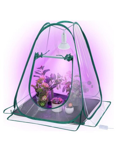 Invernadero Mini Plegable Meonum con Luz LED 10W para Plantas
