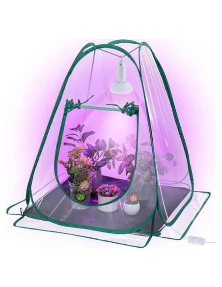 Invernadero Mini Plegable Meonum con Luz LED 10W para Plantas Invernadero Mini Plegable Meonum con Luz LED 10W para Plantas