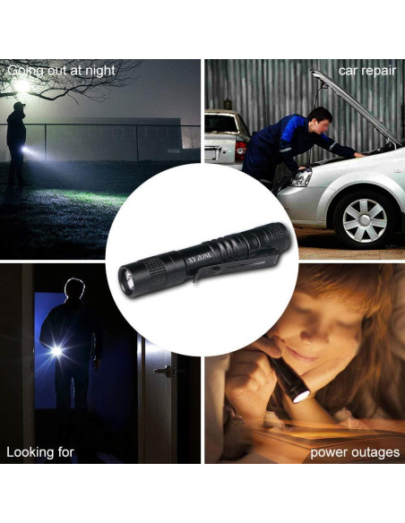 Linterna LED Mini 1000 Lúmenes XY ZONE con Clip - 5 Pcs Linterna LED Mini 1000 Lúmenes XY ZONE con Clip - 5 Pcs