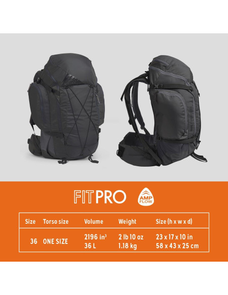 Mochila Kelty Redwing 36L Negra con Marco Interno y Ventilación Mochila Kelty Redwing 36L Negra con Marco Interno y Ventilación