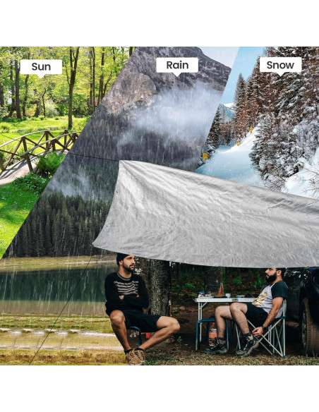 Lona Impermeable TICONN 1.83m x 2.44m 5.5 Mil Resistente UV Lona Impermeable TICONN 1.83m x 2.44m 5.5 Mil Resistente UV