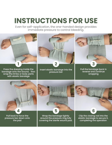 Venda de Emergencia Aid Code 15.24 cm - Kit de Primeros Auxilios