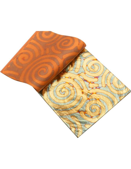 Hojas de Oro Variegada KINNO 25 Hojas 14x14 cm Cobre Hojas de Oro Variegada KINNO 25 Hojas 14x14 cm Cobre