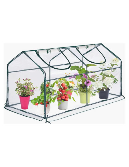 Mini Invernadero Portátil KBOROVER 180x91x91 cm con Cremallera Mini Invernadero Portátil KBOROVER 180x91x91 cm con Cremallera