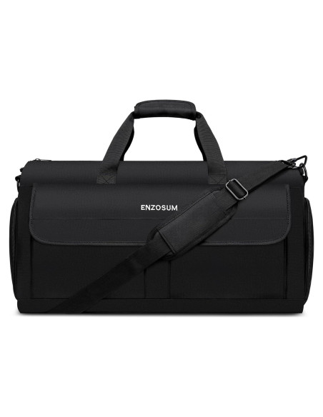 Bolsa de Ropa y Duffel 2 en 1 para Viaje 55x31x30cm Negra Bolsa de Ropa y Duffel 2 en 1 para Viaje 55x31x30cm Negra