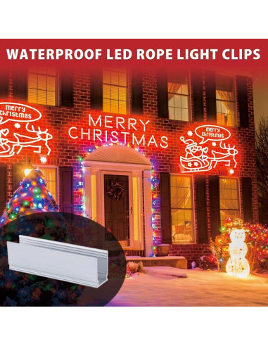 20 Clips de Luz de Cuerda LED Aluminio 8x16mm Adlkirg