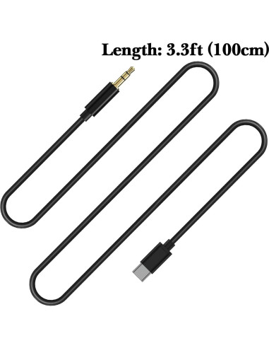 Cable de audio USB-C a 3.5mm Linkidea para Beats y más