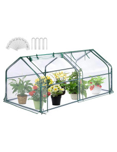Invernadero Mini Portátil Greengro 180x91x91cm con Cremallera