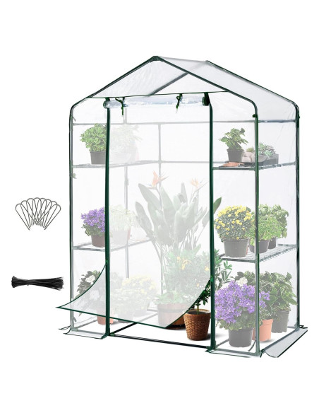 Invernadero Quictent Mini 1.45x0.74x1.96 m con Puerta Malla Invernadero Quictent Mini 1.45x0.74x1.96 m con Puerta Malla