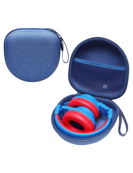 Funda Dura para Auriculares Niños L LTGEM Azul 15.5x15cm Funda Dura para Auriculares Niños L LTGEM Azul 15.5x15cm