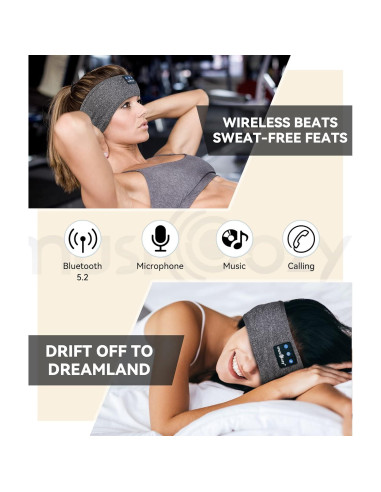 Auriculares para Dormir MUSICOZY Bluetooth 5.2 Banda 14h