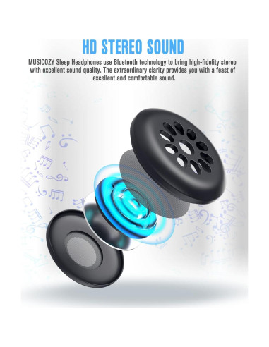 Auriculares Inalámbricos MUSICOZY Bluetooth 5.4 para Dormir