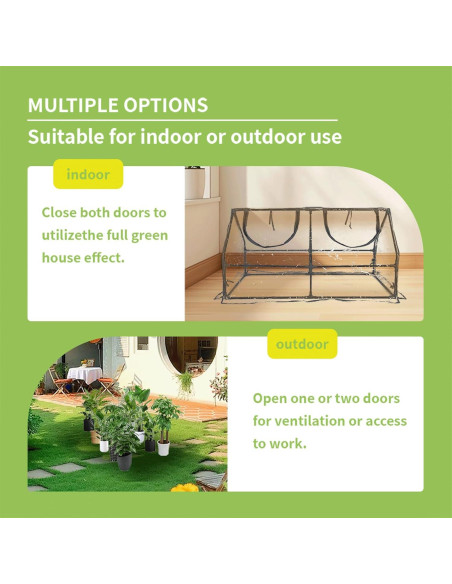 Invernadero Mini Portátil GreenGiggle 119.4x61x61cm PVC Invernadero Mini Portátil GreenGiggle 119.4x61x61cm PVC
