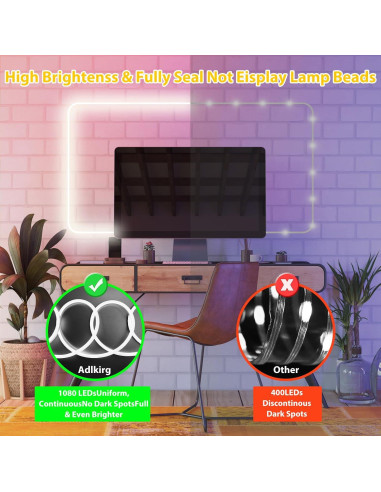 Cuerda de Luz LED Neon 10M Adlkirg IP65 Blanca Diurna