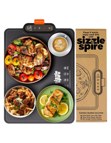 Bandeja Calentadora Eléctrica Sizzle Spire 2.28 kg 4 Temperaturas Bandeja Calentadora Eléctrica Sizzle Spire 2.28 kg 4 Temperaturas