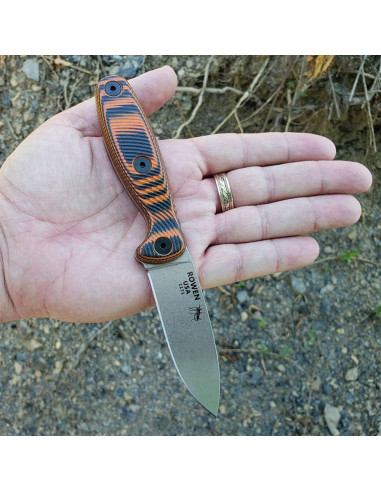 Cuchillo Fijo ESEE Xancudo S35VN Naranja/Negro 18.1 cm