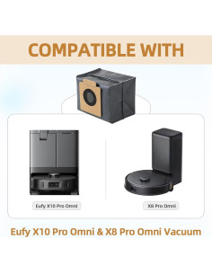 Paquete de 5 Bolsas de Polvo JAYOBGO para Eufy X10 Pro y X8 Pro 2