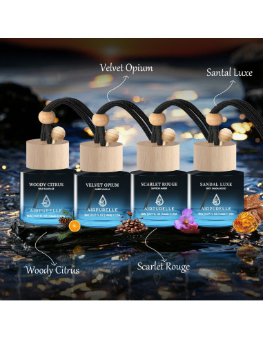 Ambientador de Coche Colgante Wellington - 4 Fragancias 8ml