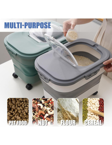 Contenedor Plegable de Almacenamiento para Comida Gropecan 9.07 kg Contenedor Plegable de Almacenamiento para Comida Gropecan 9.07 kg