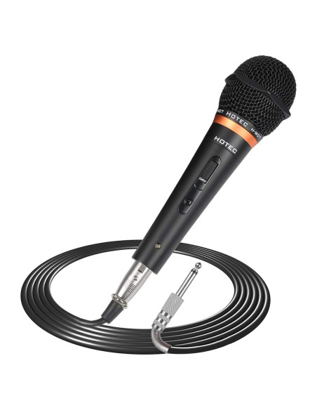 Micrófono Dinámico de Mano HOTEC H-W07 con Cable XLR 5.79m Micrófono Dinámico de Mano HOTEC H-W07 con Cable XLR 5.79m