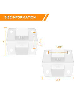 Kit de Bisagras de Plástico LBB-Parts para Enfriadores Coleman 2