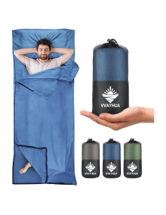 Forro de Saco de Dormir VVAYHUA Microfibra Azul Cielo 220x95cm