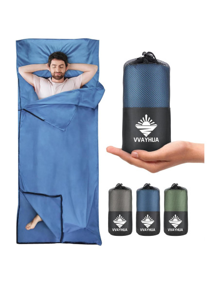 Forro de Saco de Dormir VVAYHUA Microfibra Azul Cielo 220x95cm Forro de Saco de Dormir VVAYHUA Microfibra Azul Cielo 220x95cm