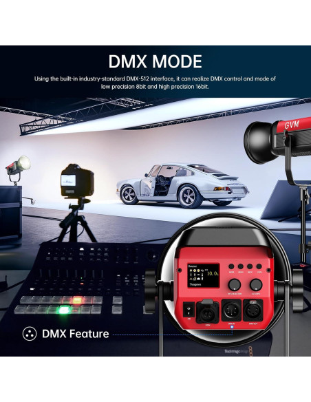 Kit de Iluminación Continua GVM PRO200B 200W con Control DMX Kit de Iluminación Continua GVM PRO200B 200W con Control DMX