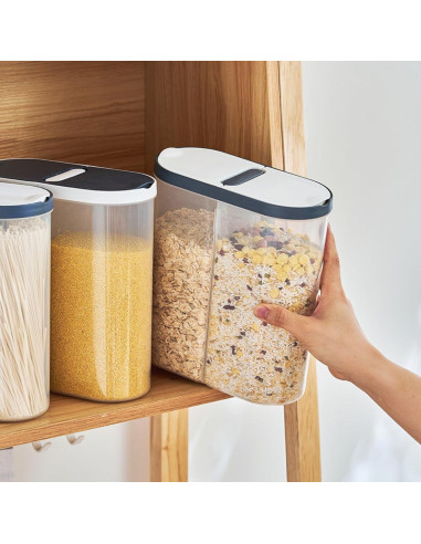 Contenedor de Grano NIOIPXA 2 Compartimentos 20.1x8.9x22.4cm Azul