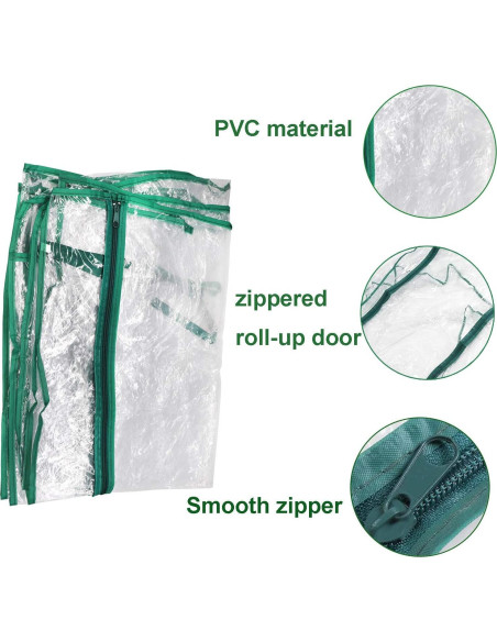 Mini Invernadero PVC Transparente 68.6x48.3x160 cm Together-life Mini Invernadero PVC Transparente 68.6x48.3x160 cm Together-life