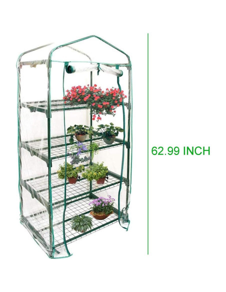 Mini Invernadero PVC Transparente 68.6x48.3x160 cm Together-life Mini Invernadero PVC Transparente 68.6x48.3x160 cm Together-life